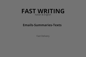 fast summaries, emails and texts in italian and english