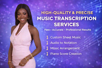 create clear and accurate music and piano transcription