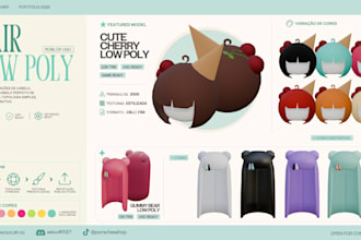 create low poly ugcs hairs and accessories