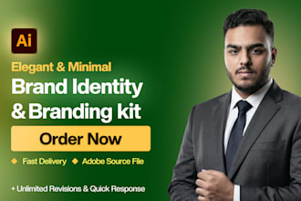 business brand identity, logo design and branding kit
