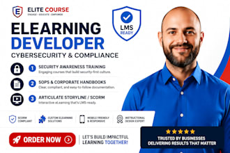 create cybersecurity awareness sop training handbook elearning onboarding course