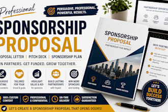 write and design sponsorship proposal sponsorship proposal letter pitch deck