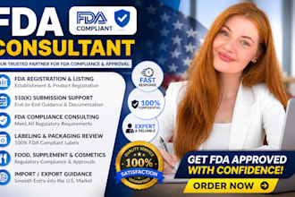 be your fda consultant for labeling, compliance, and product approval