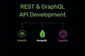 build a rest or graphql API with nodejs and mongodb