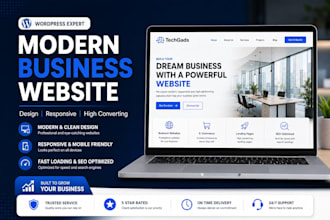 design a modern contractor, plumbing or hvac wordpress website