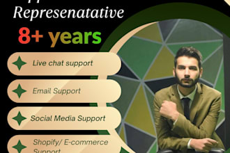 be your customer support for live chat and email support