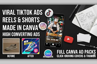 create tiktok video covers, thumbnails, and ad creatives in canva