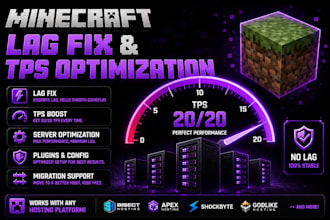 fix minecraft server lag, optimize tps and boost your server performance