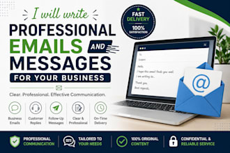 write professional emails and messages for your business