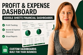 build profit and expense dashboard in google sheets