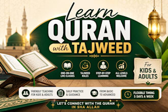 teach quran with tajweed for kids and adults