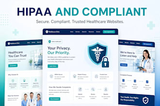 design hipaa compliant telemedicine, teleheath, hospital and healthcare website