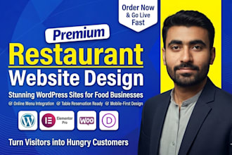 build a wordpress site for restaurant, food delivery, or local business