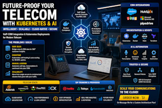 integrate voip CRM and deploy telecom on kubernetes