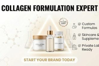 develop custom collagen supplement and skincare formulas for your brand