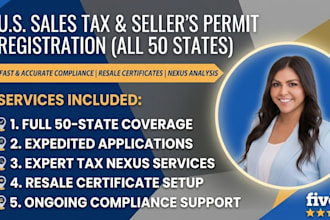 get sellers permit, sales tax permit, resale certificate and tax exempt for US