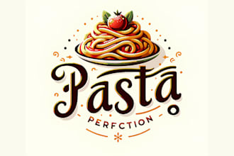 design excellent amazing pasta logo unlimited revisions