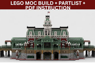 3d lego model design lego modular building lego technic botanical set car