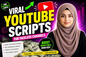 your video script writer for cash cow and faceless channel
