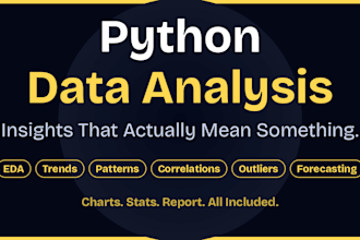 python data analysis and deliver business insights with visual report