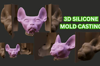 create 3d silicone mold injection mold chocolate mold soap candle slip casting