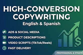 write high converting copy for your website, social media, or products