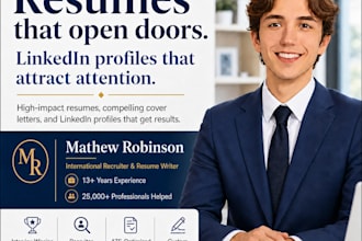 deliver a professional resume written by a hiring manager