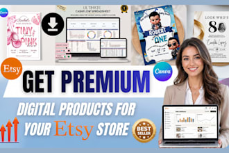 design etsy template etsy canva template etsy mockup etsy digital planner