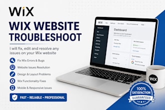 fix your wix website bugs, errors and performance issues
