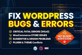 fix wordpress issues elementor bugs woocommerce