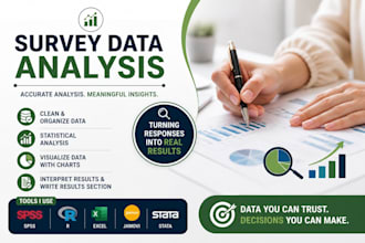 complete any survey data analysis project