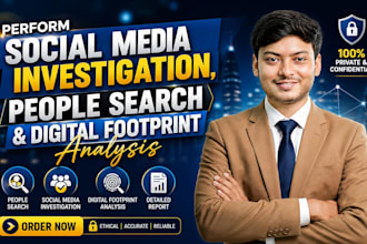 perform social media investigation, people search and digital footprint analysis