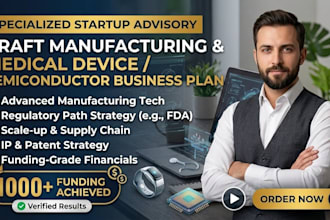craft manufacturing business plan medical device semiconductor startup business