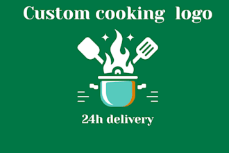 design modern food, cafe, cooking and restaurant logo