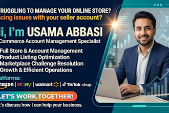 manage private label ecommerce account fba fbm PPC SEO
