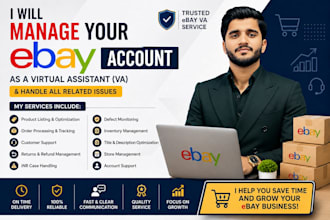 manage your ebay account as a virtual assistant, VA and related issues