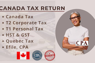 file your canadian personal tax return t1, corporate tax t2