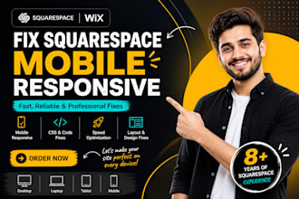 fix squarespace layout issues and mobile responsiveness