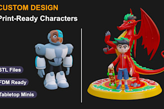 sculpt stylized print ready characters and tabletop minis