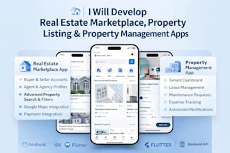 build real estate app and website property management buy sell rent