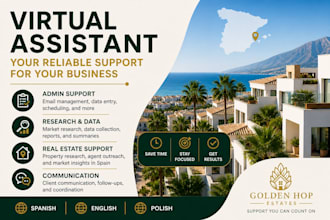 be your virtual assistant for admin tasks and real estate support