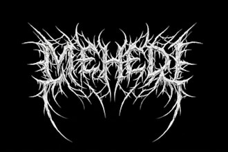design a metal band logo
