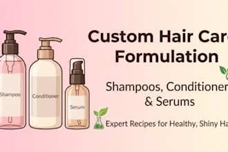 healthy  hair care product formulation shampoos, conditioners  serums