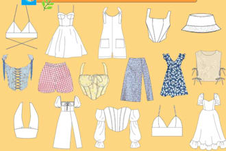 do sewing pattern for cosplays, clothes, foam armors, prop and fabric pattern