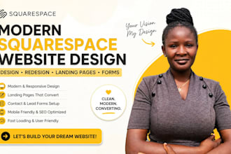 modern squarespace website redesign squarespace landingpage squarespace form