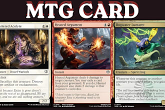 design custom magic the gathering card tcg game template card deck template ccg
