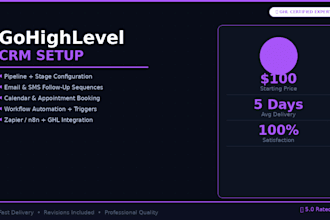 setup gohighlevel CRM automation workflows and sales pipeline