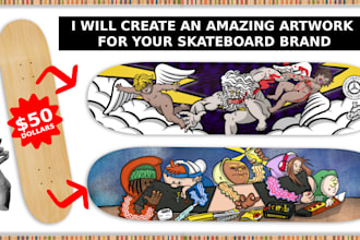create the  best artwork for your skateboard brand