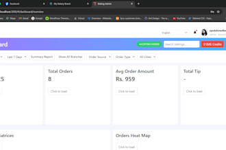 develop a custom pos system for restaurant and bakery