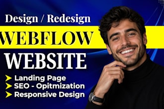 design, redesign webflow website, develop webflow, webflow expert